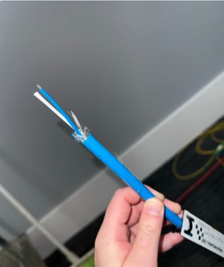 SC connector panel NB31782.FTP2 — NBN fibre terminated and relocated to new comms room